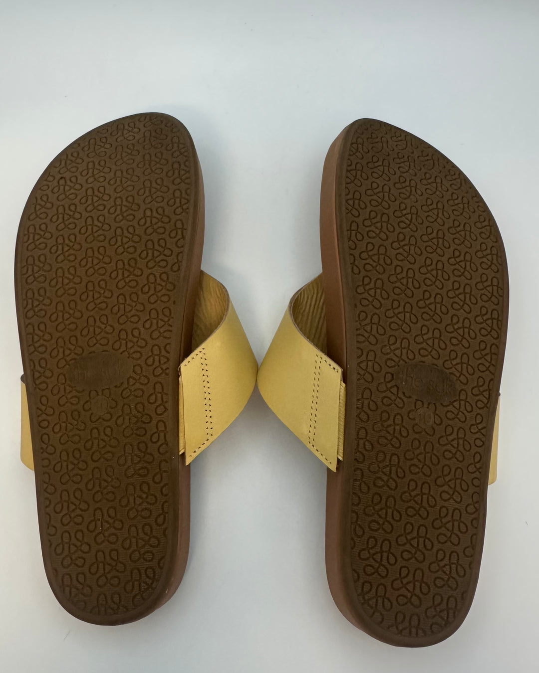 Pale Yellow Sandals - Size 10