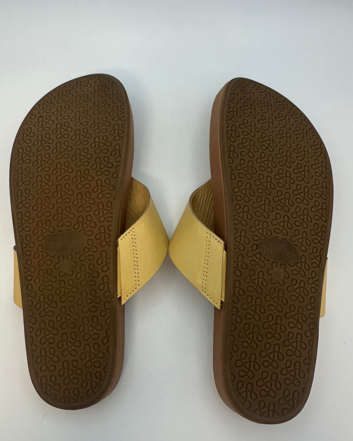 Pale Yellow Sandals - Size 10
