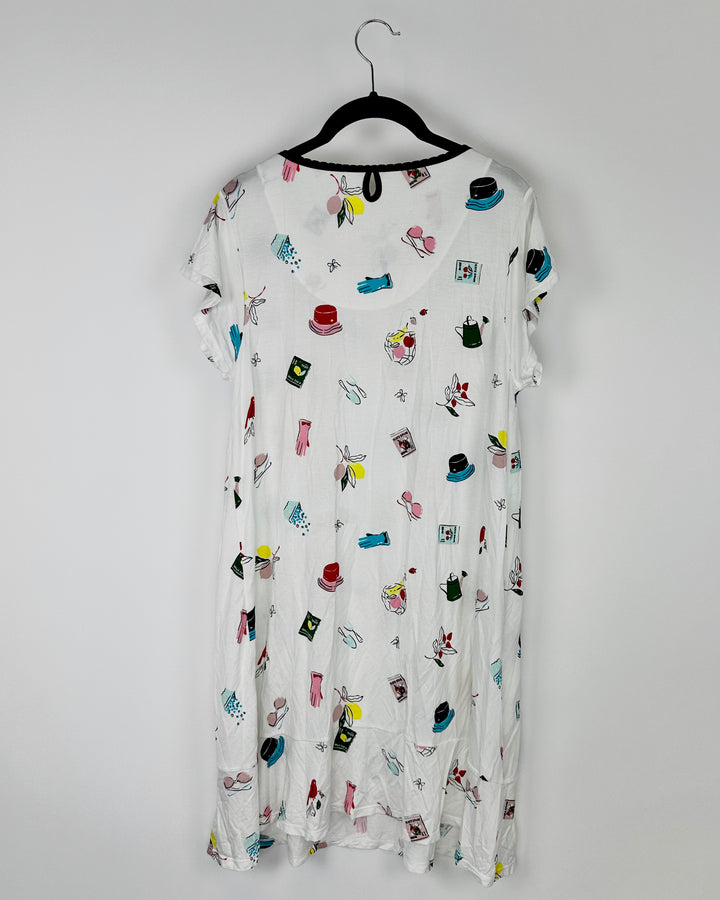 Gardening Print Nightgown - Size 4-6