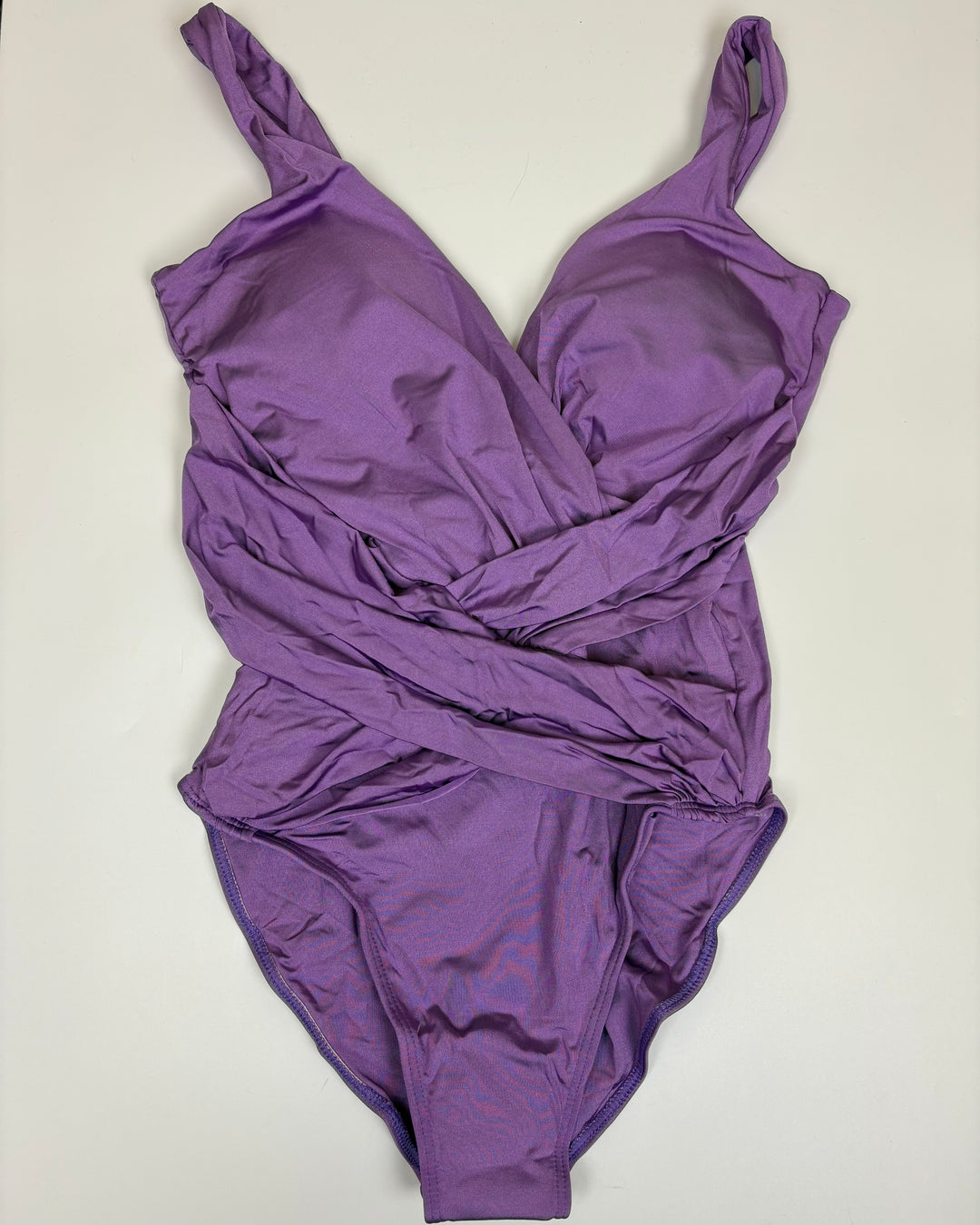 Bright Purple Crossover One Piece Swimsuit - Size 4/6