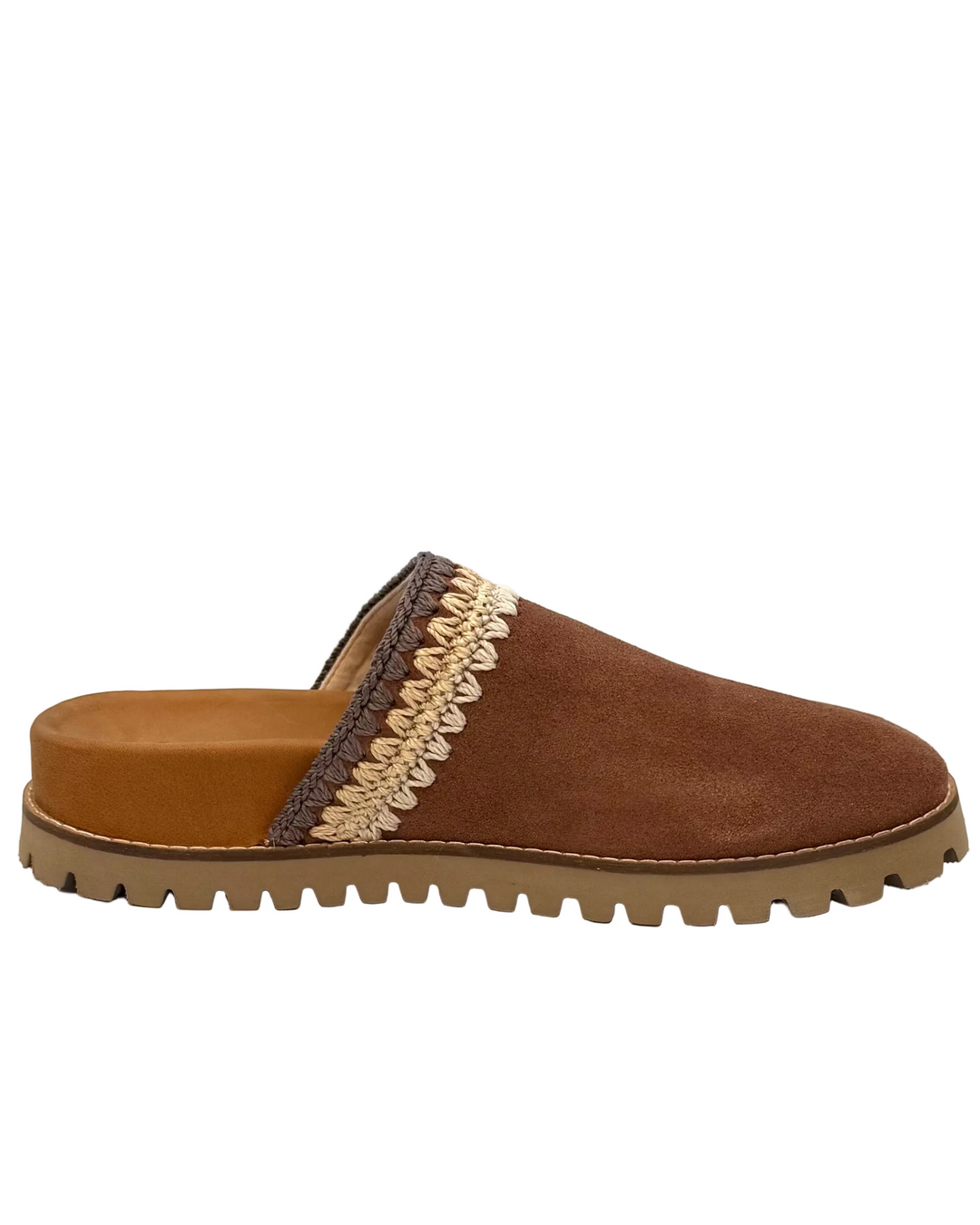 Cinnamon Brown Suede Clogs - Size 6, 7, 8, 9, 10 and 11