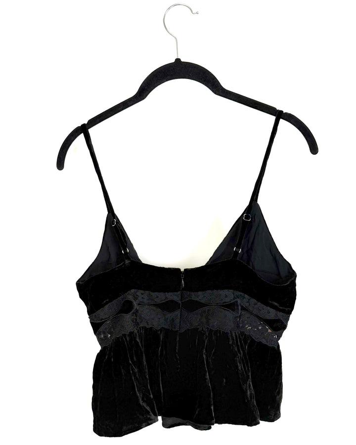 Black V-Neck Tank Top - Size 0/2 and Size 2/4