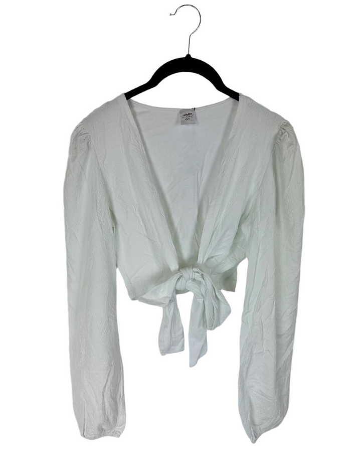 White Embossed Coverup Top - XS/S, M/L, XL/XXL