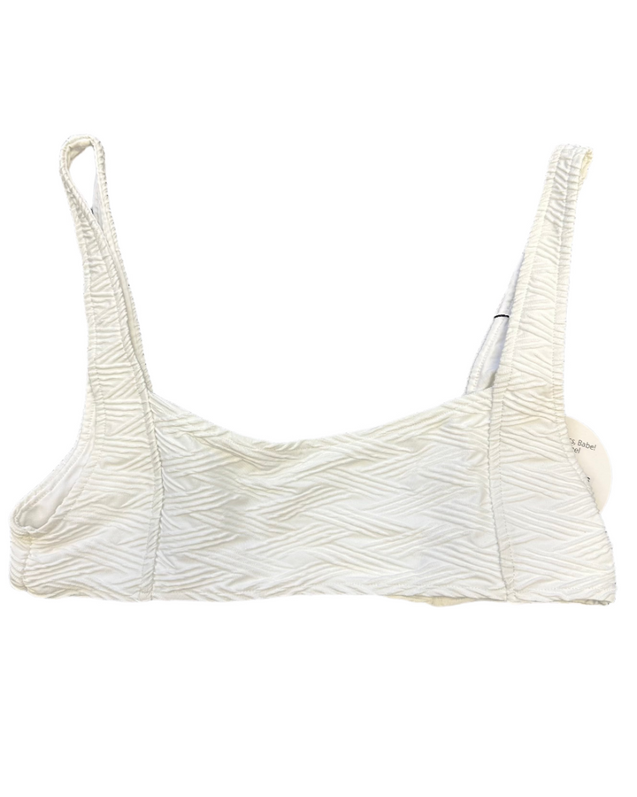 White Square Neck Bikini Top - Extra Small