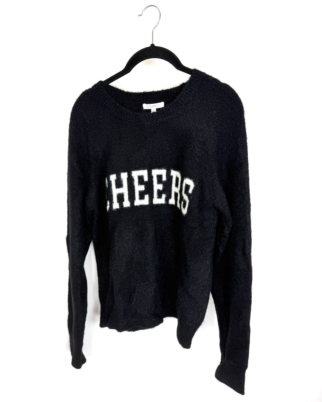 Black "Cheers" Sweater - Size 4/6
