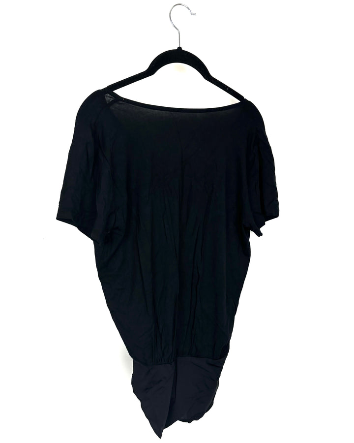 Black Short Sleeve Body Suit - Size 2/4