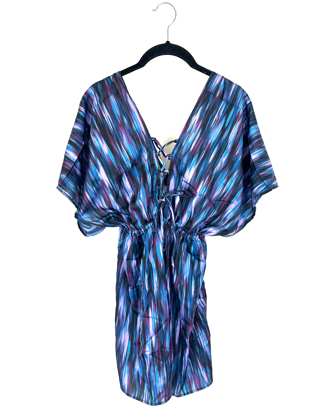 Blue And Purple Cover Up Dress