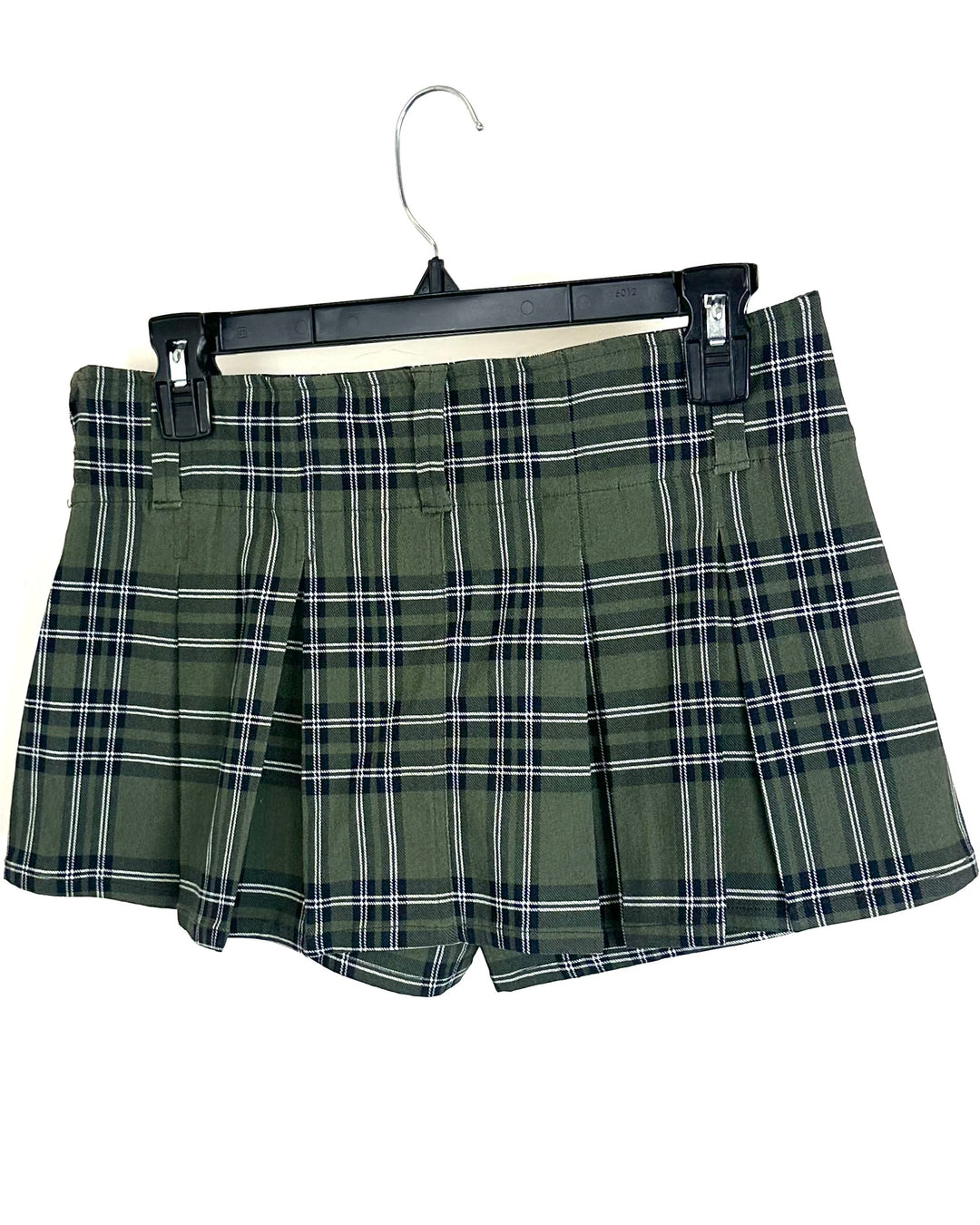 Ultra Mini Green Plaid Skort - Size 4/6