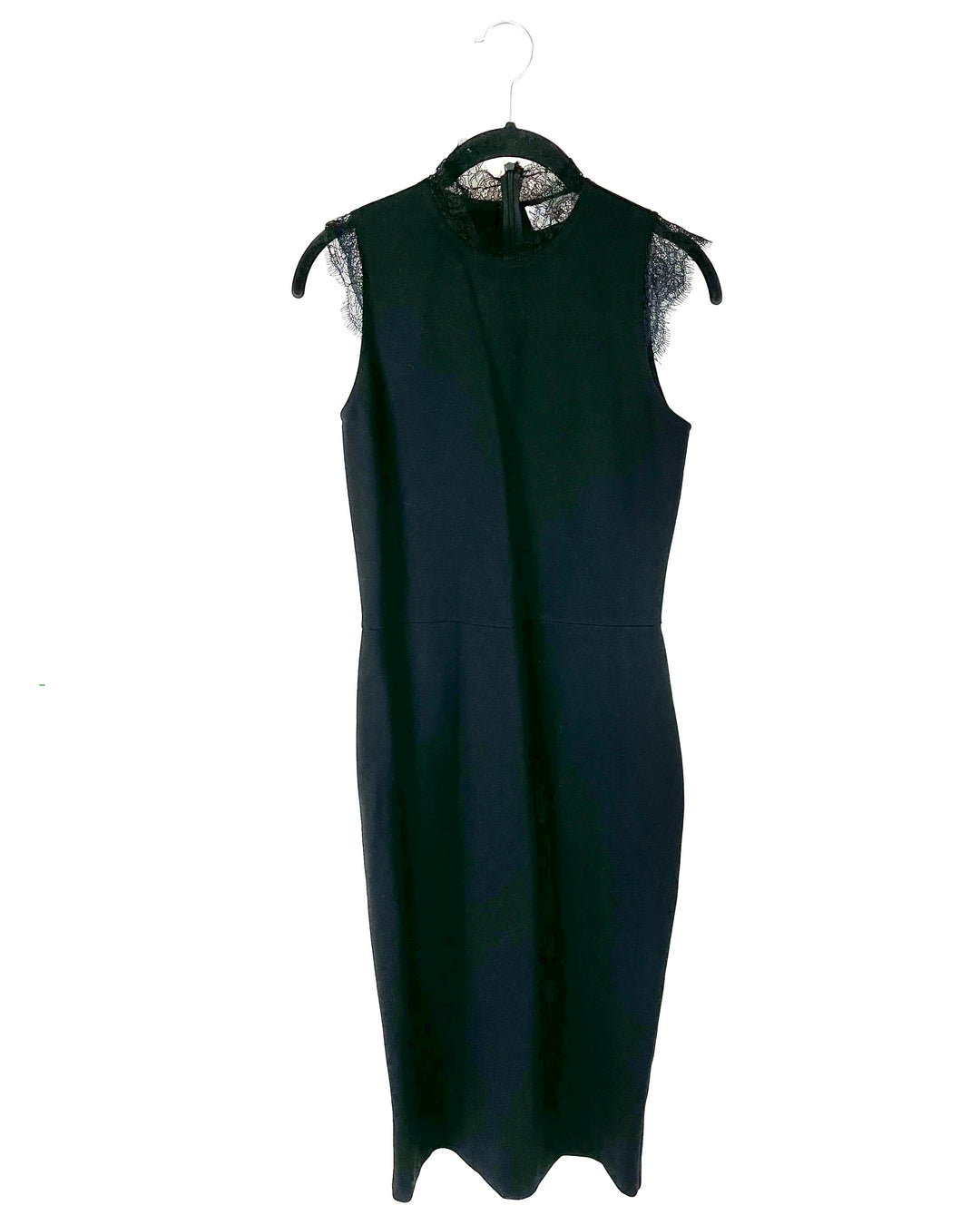 Black Sleeveless Midi Dress - Size 4-6