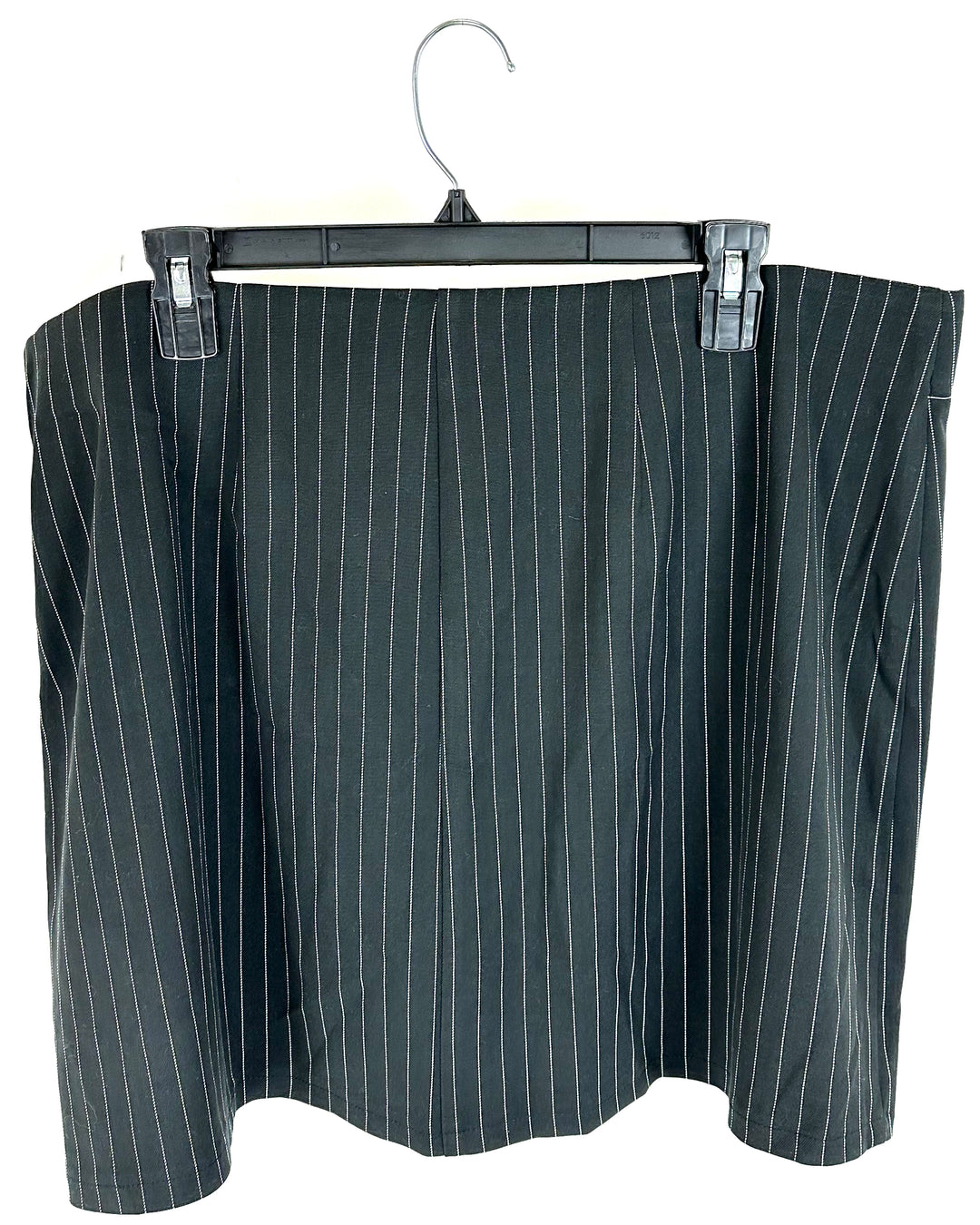 Black Pinstripe Skirt - Extra Large