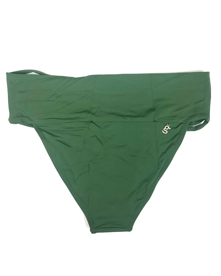 Dark Green String Waistband Bikini Bottom - XS, S, M, L, XL