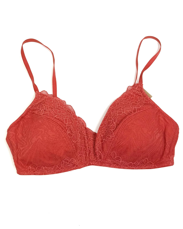 Coral Lace Bralette - Size Small