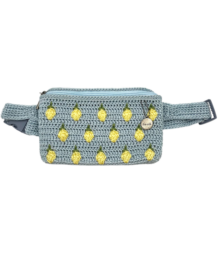 Blue Lemon Crochet Belt Bag