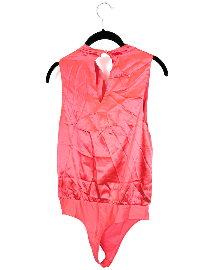 Coral Drape Neck Bodysuit - Size 4/6