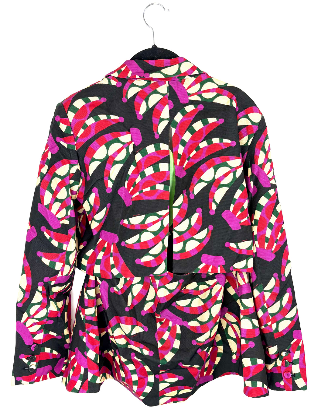 Farm Rio Colorful Banana Print Blazer Dress - Small