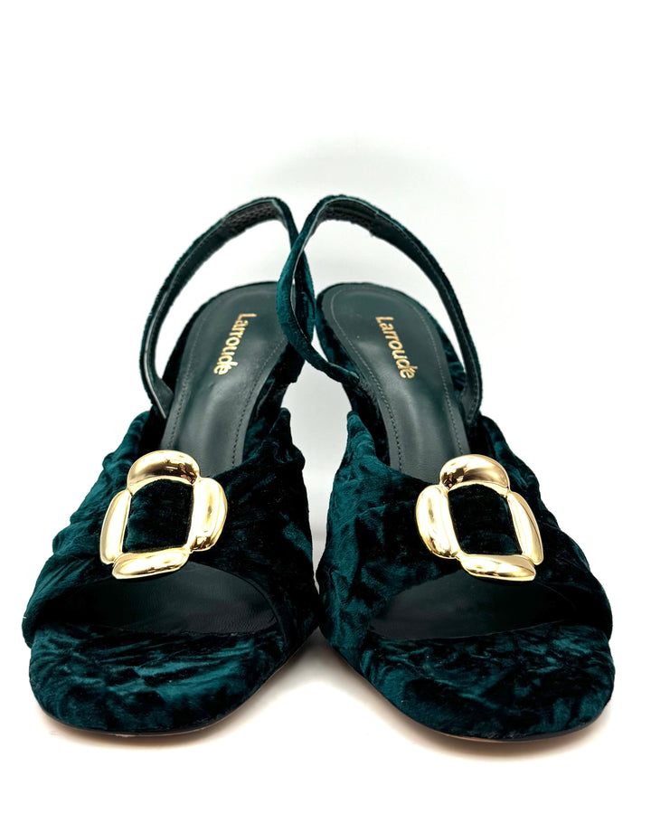Dark Emerald Green Heels - Size 6 and 9