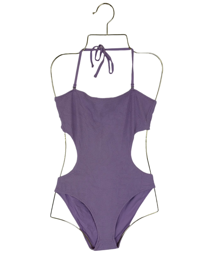 Light Purple One Piece Swimsuit -  XS, S, M, L, XL, XXL