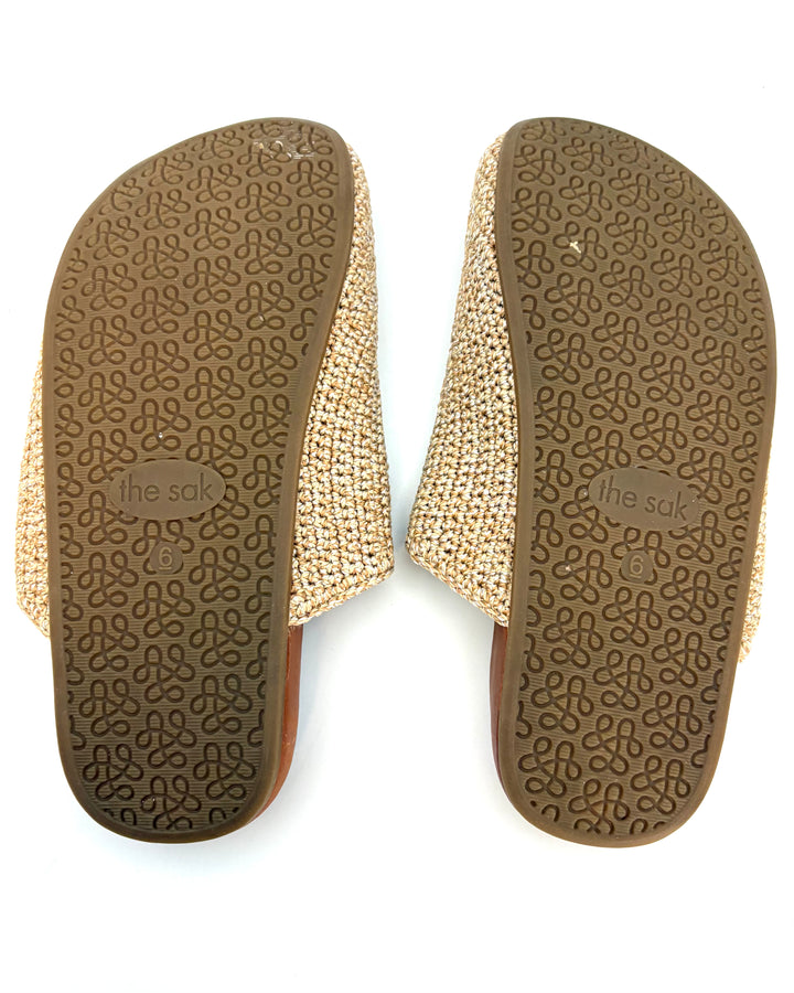Neutral Crochet Clogs - Size 6, 8, 10