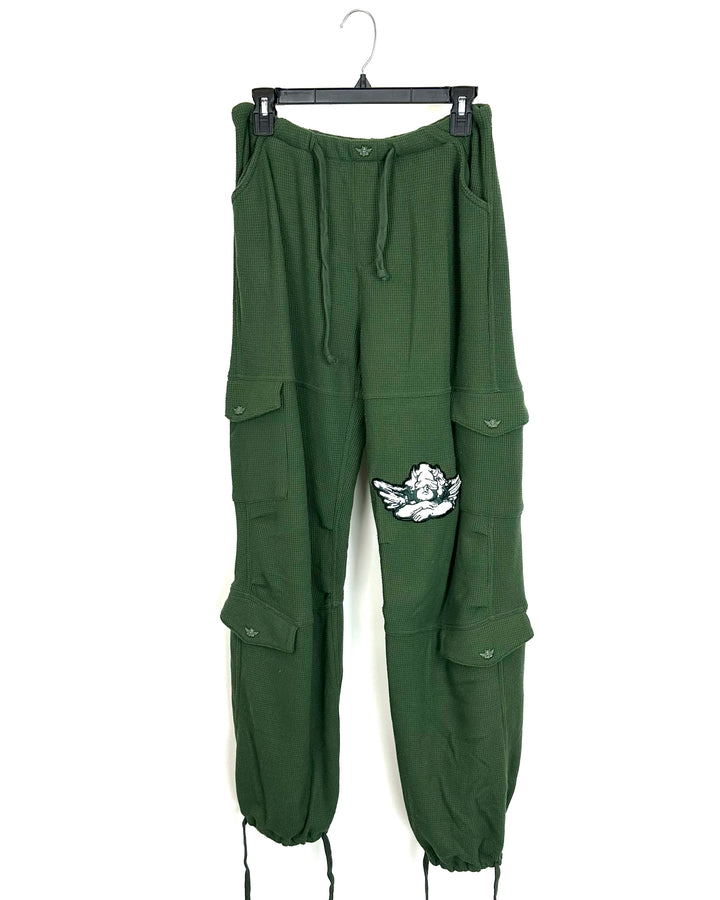 Boys Lie Waffle Knit Joggers - Small