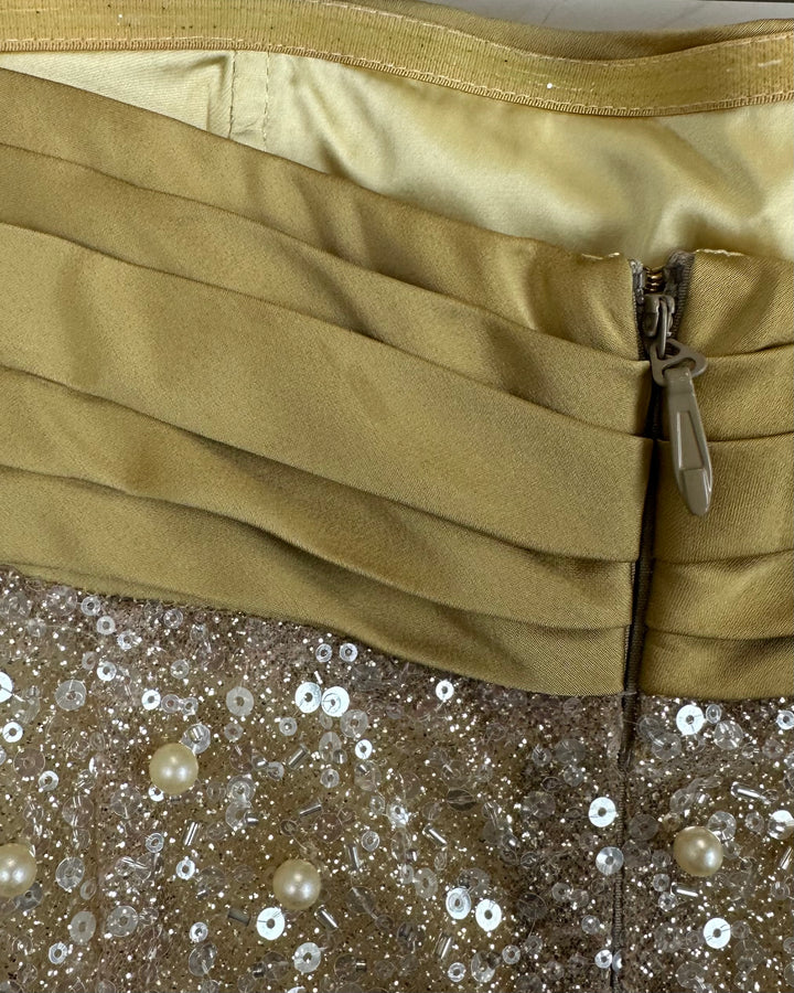 Miss Circle Gold Gown - Small