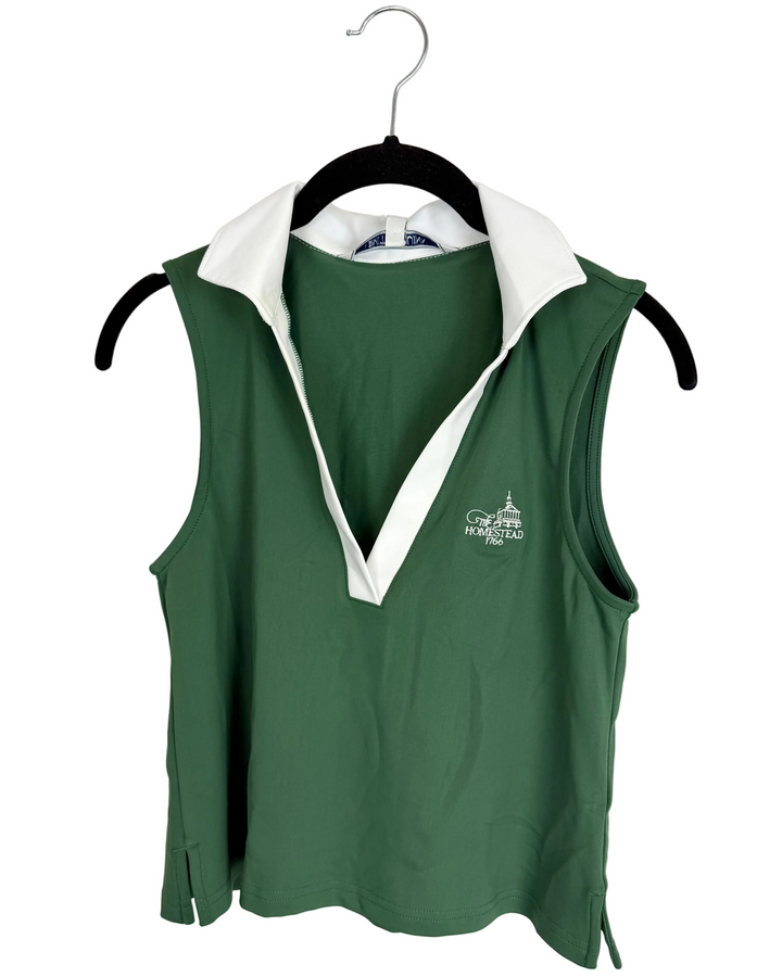 Green & White Athletic Tank Top - Extra Small, Small, Medium, XL