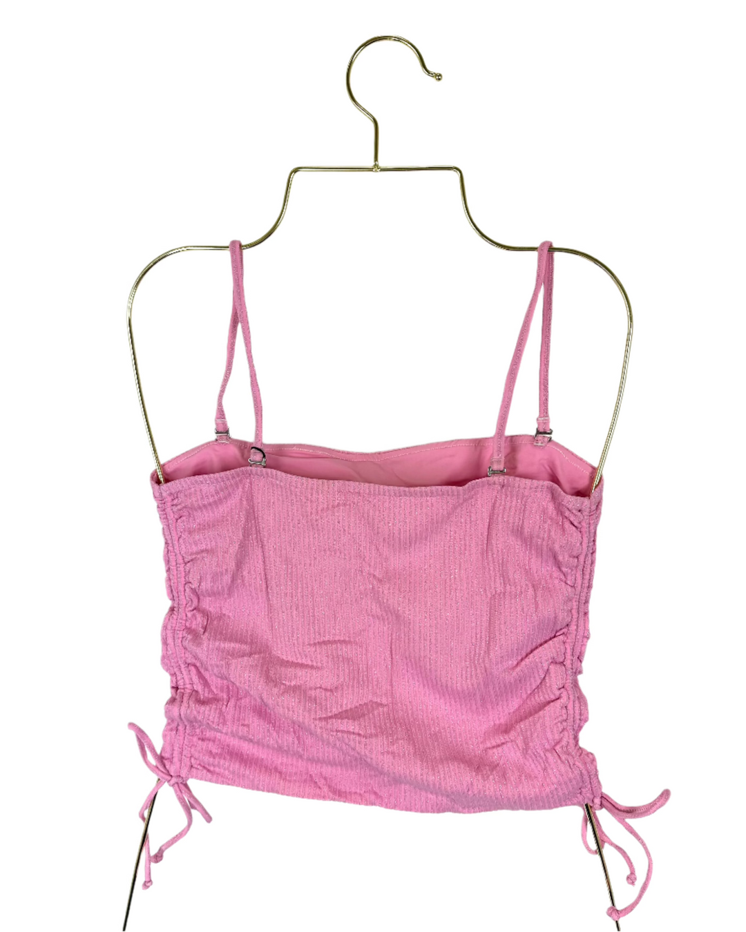 Metallic Pink Swim Top - XS, S, M, XL