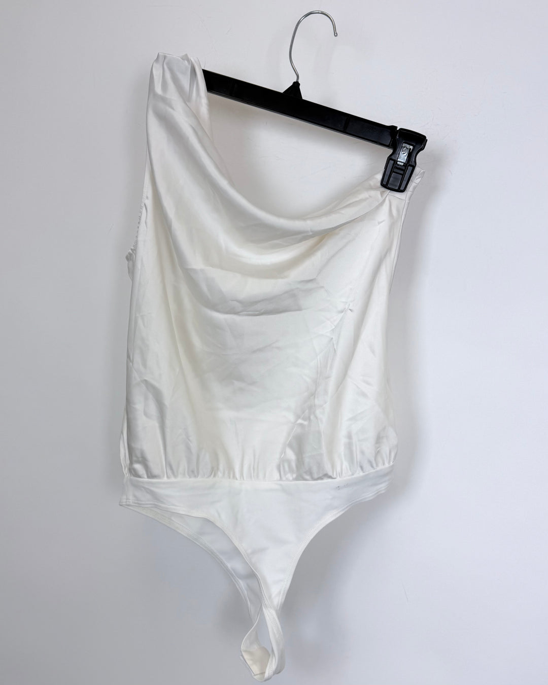Pearl White One-Shoulder Bodysuit - Size 2/4