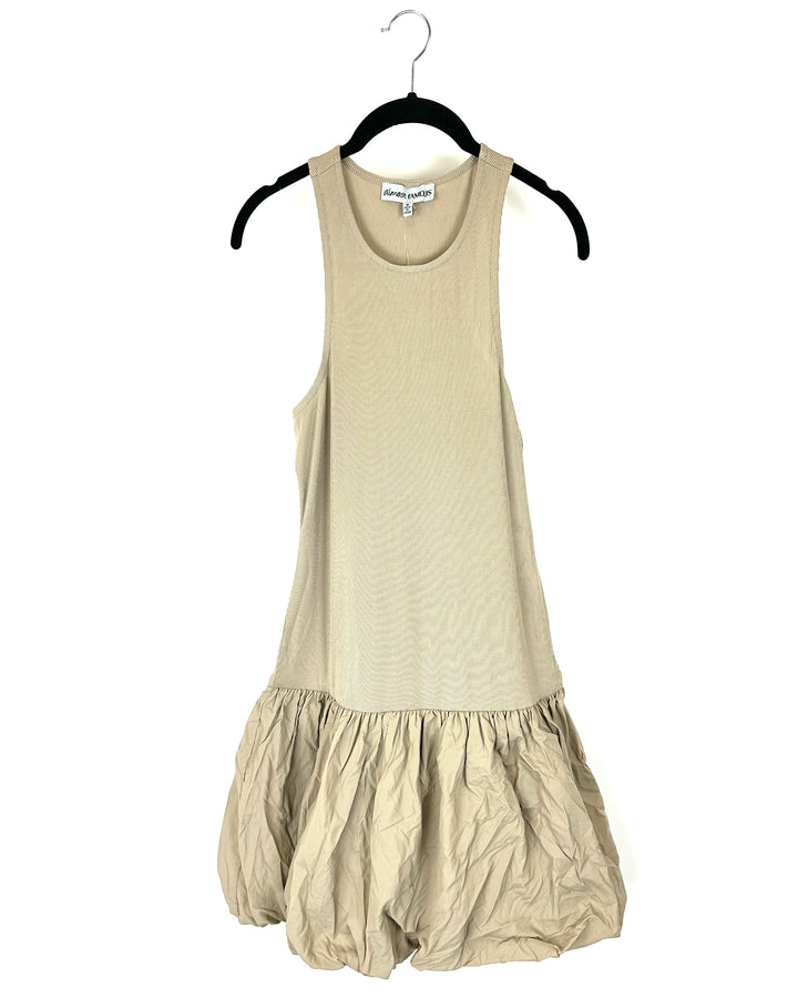 Light Brown Bubble Dress - Medium and 2X