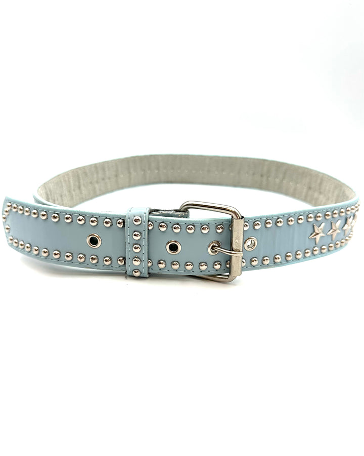 Blue Studded Belt