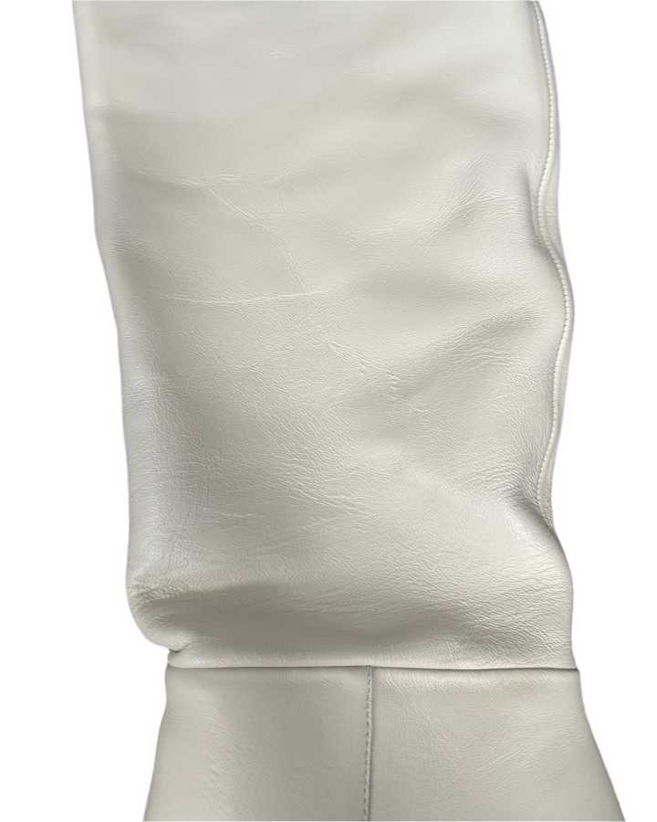 Ivory Tall Pointed Toe Boots - Size 9, 10 and 11