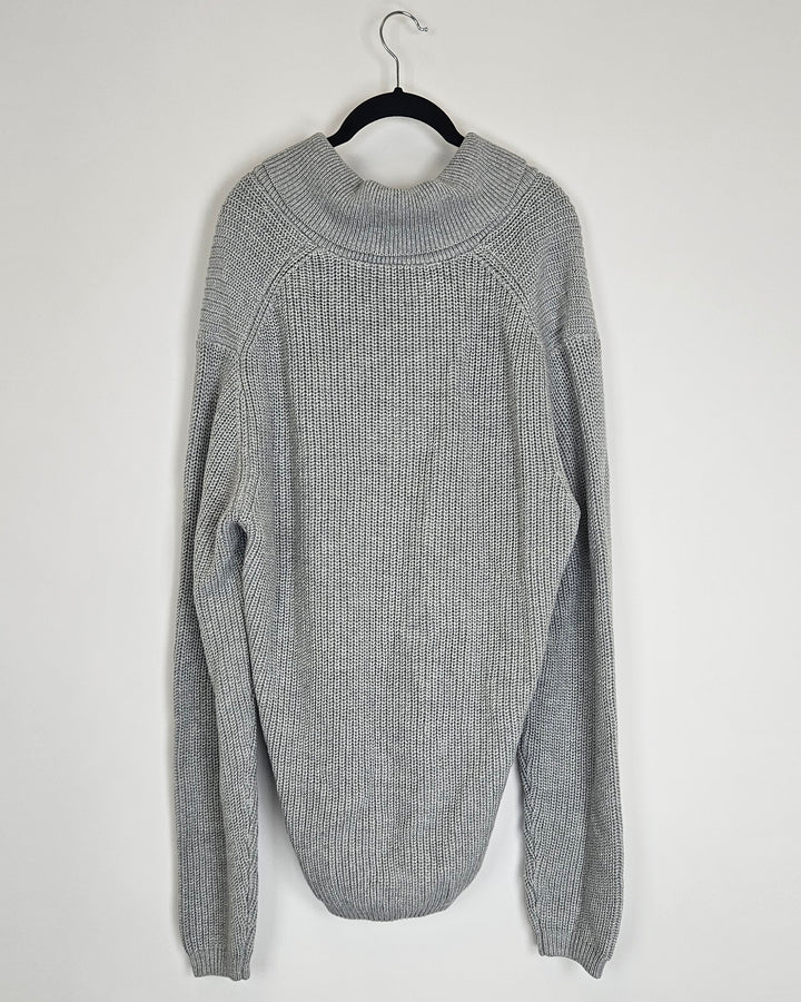 Gray Knit Tunic Sweater - Size 6/8
