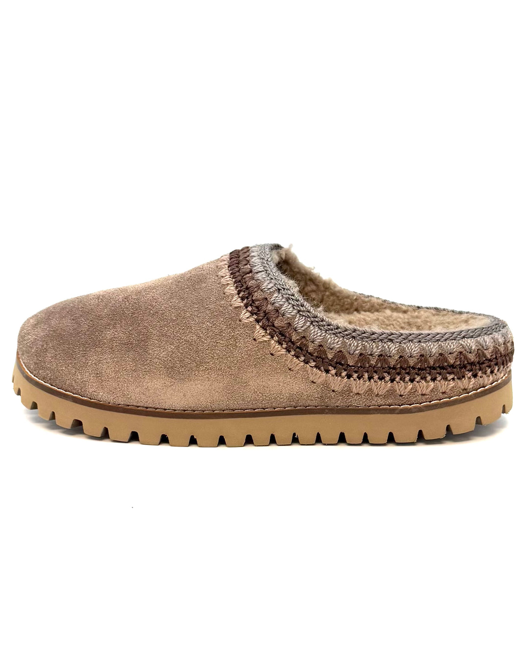 Smokey Taupe Plush Clogs - Size 6, 7, 9 and 11