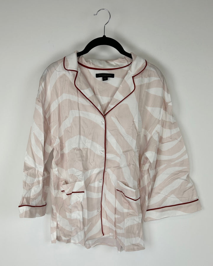 Light Pink And White Pajama Set - Size 4/6