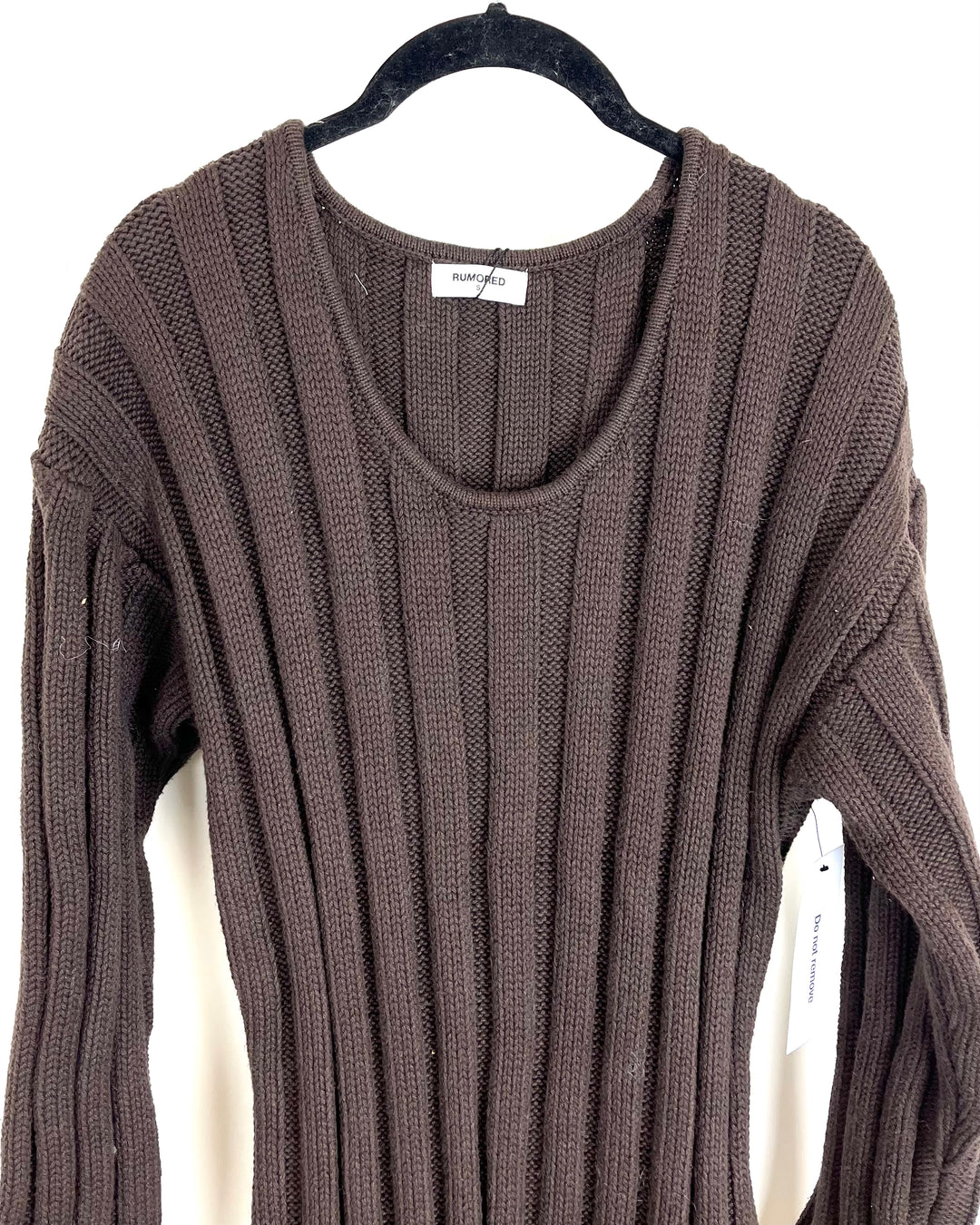 Thick Brown Knit Dress - Size 2/4