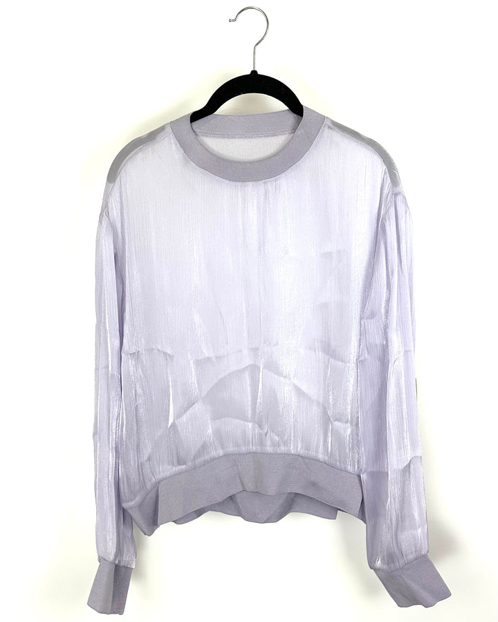 Purple Iridescent Blouse - Size 2/4
