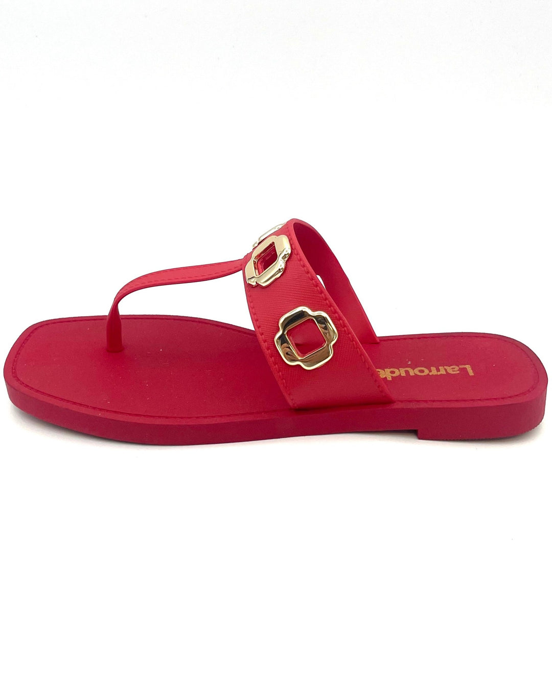 Red Flip Flop Sandals Size 6/7 - Main Image