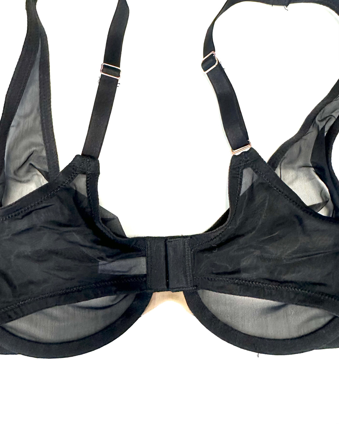 Black Sheer Underwire Bra - 34D