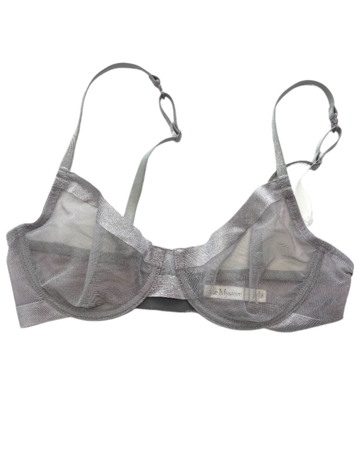 Smoke Gray Interchangeable Strap Bra- 34B
