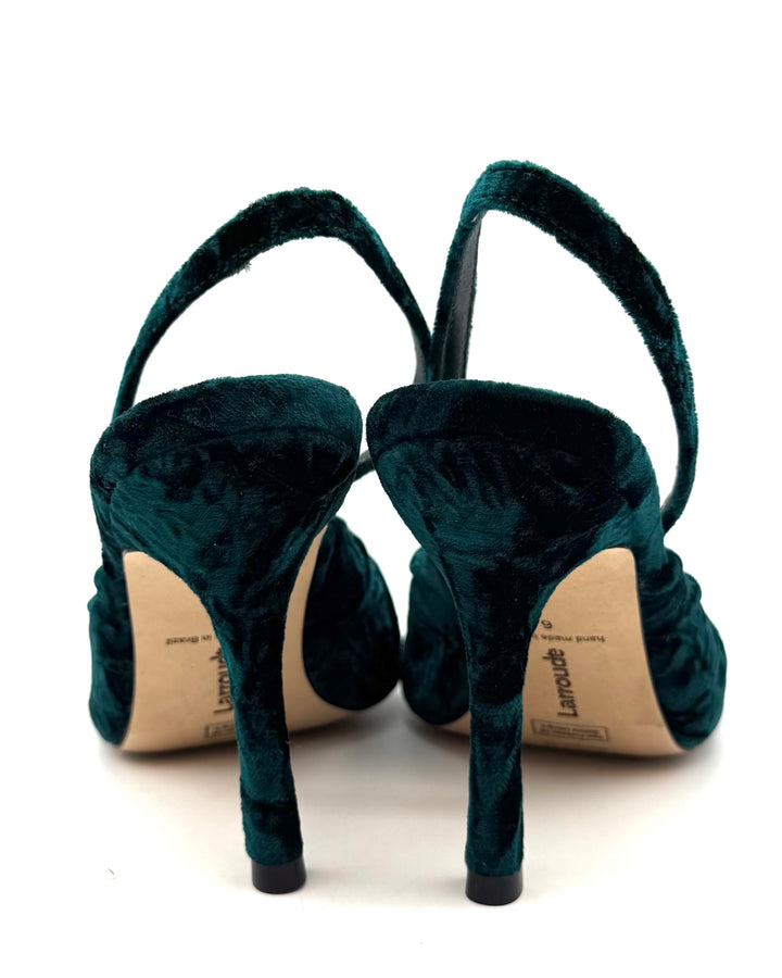 Dark Emerald Green Heels - Size 6 and 9