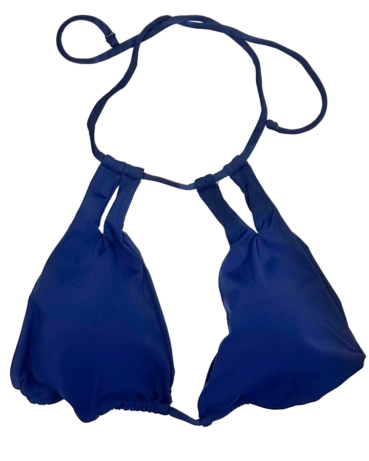 Midnight Blue Cut Out Bikini Top - Small