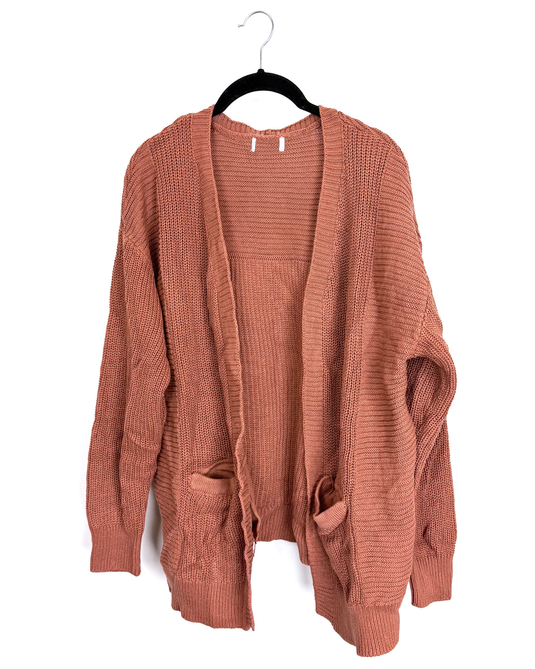 Washed Terracotta Cardigan - Size 10/12