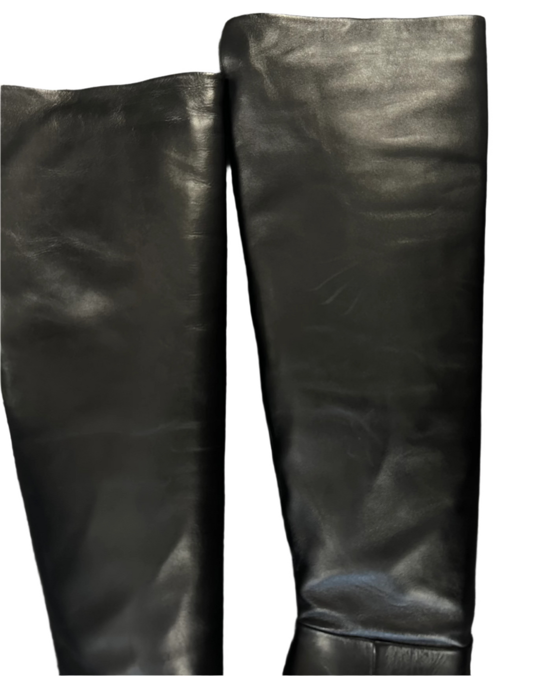 Black Leather Pointed Toe Boots - Size 6, 7, 8, 9, 9.5 and 10