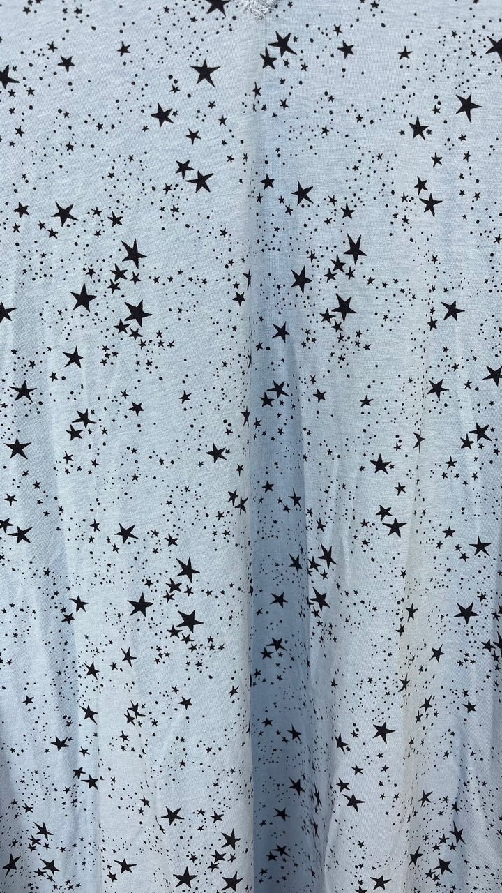 Blue Star Long Sleeve Lounge Dress - Size 4/6