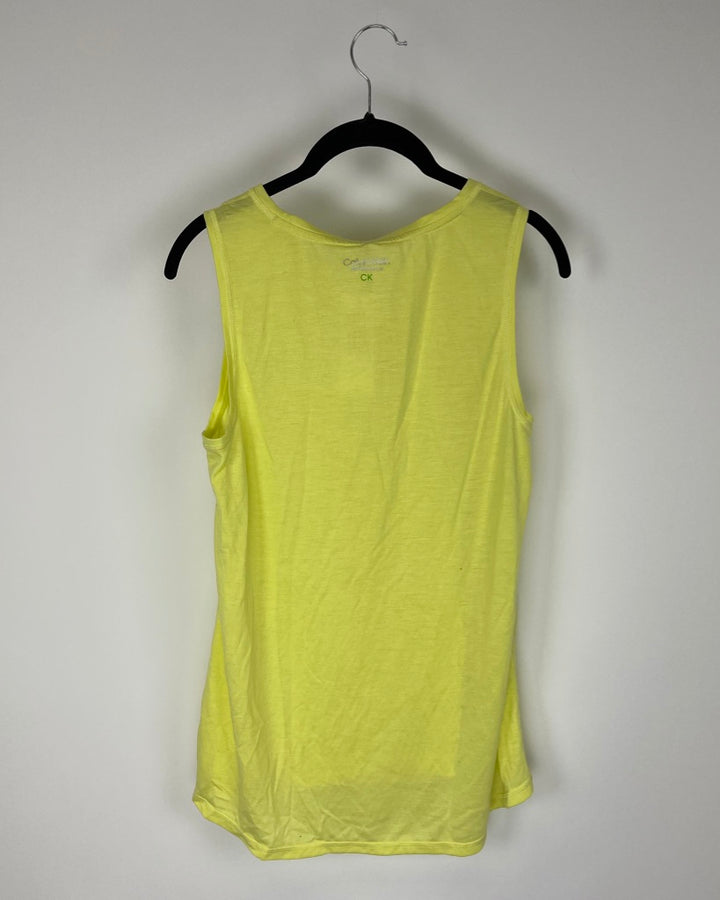 Bright Yellow Flowy Tank Top - Small