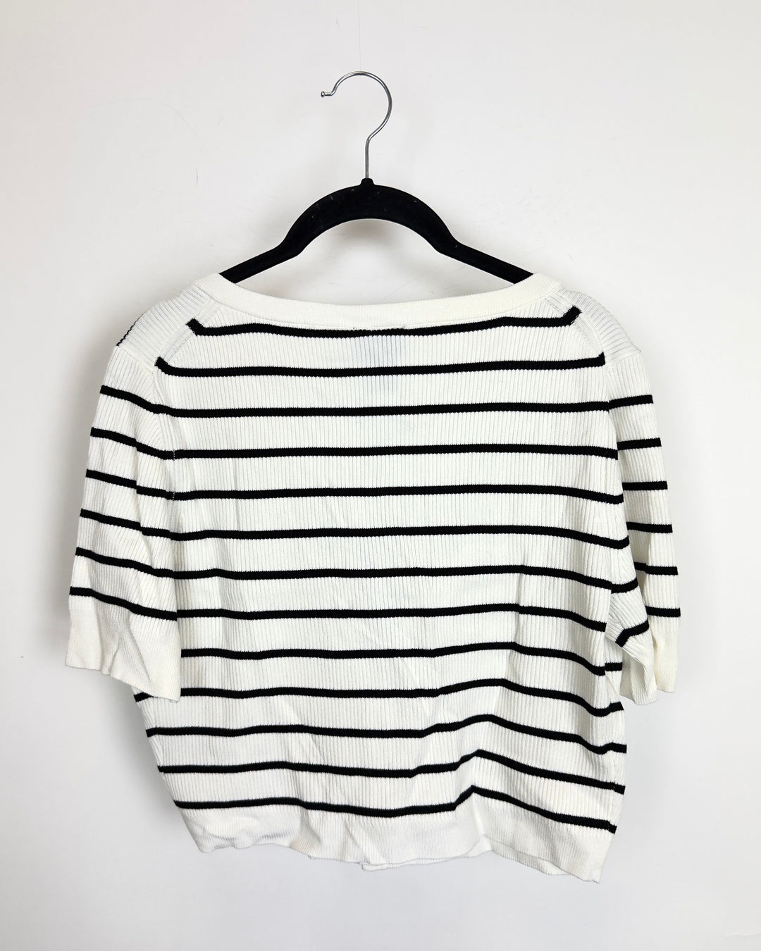 Black and White Striped Cardigan - Size 0/2 and 2/4