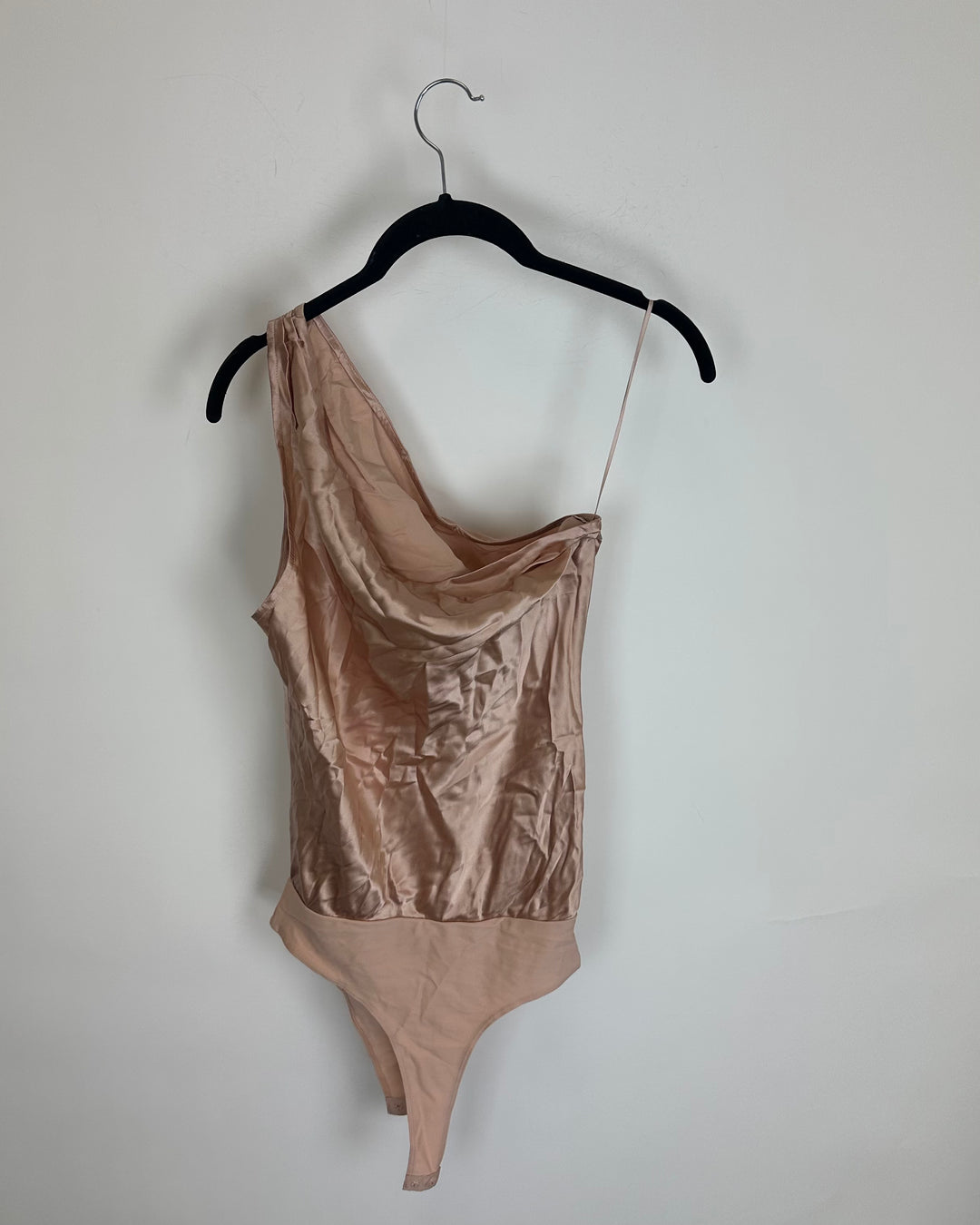 Peach One Shoulder Bodysuit - Size 0/2