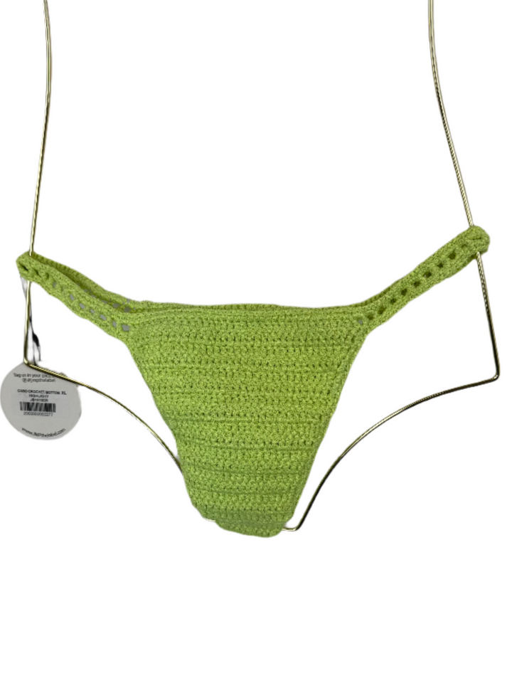Neon Green Crochet Bikini Bottom - Extra Large and Extra Extra Large