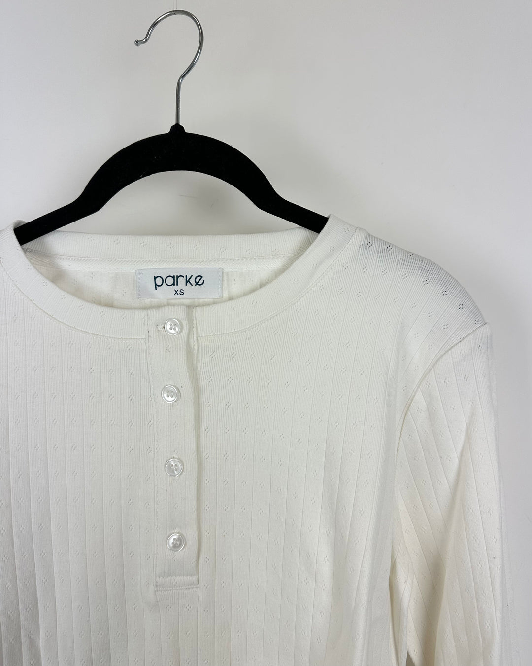 White Button Down Long Sleeve - Large