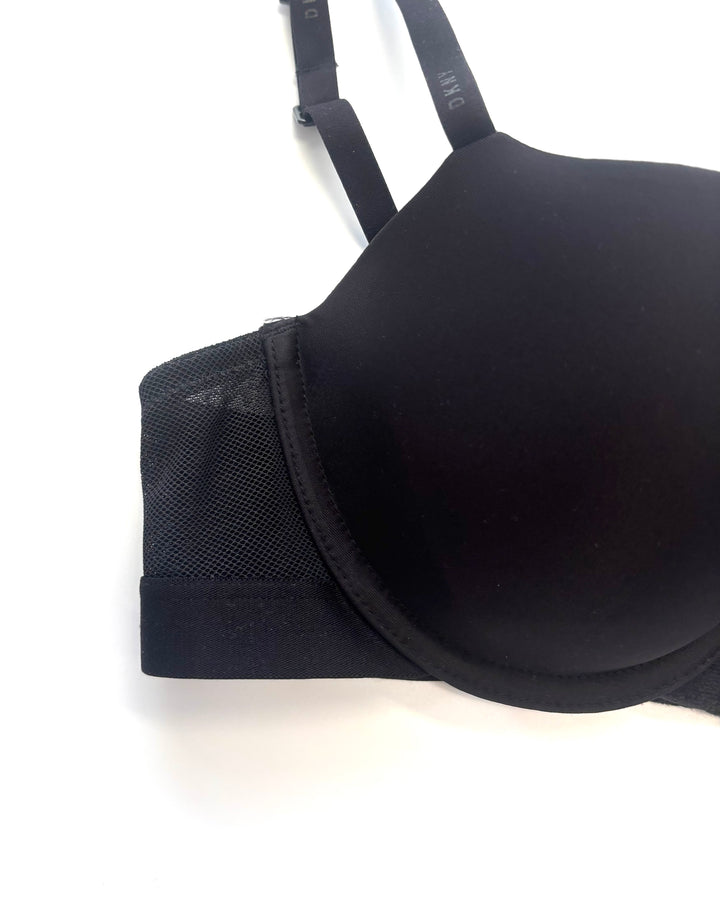 Pitch Black Fishnet Bra- 34B