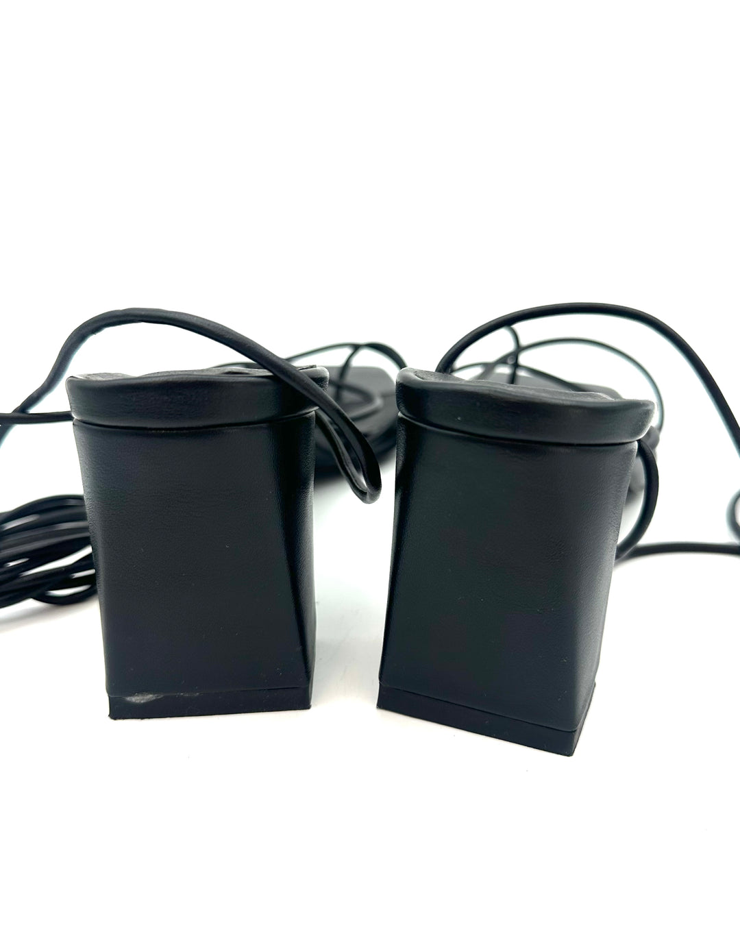 Black Strappy Sandals - Size 6- 10